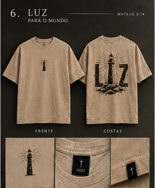 Camisa Luz para o mundo