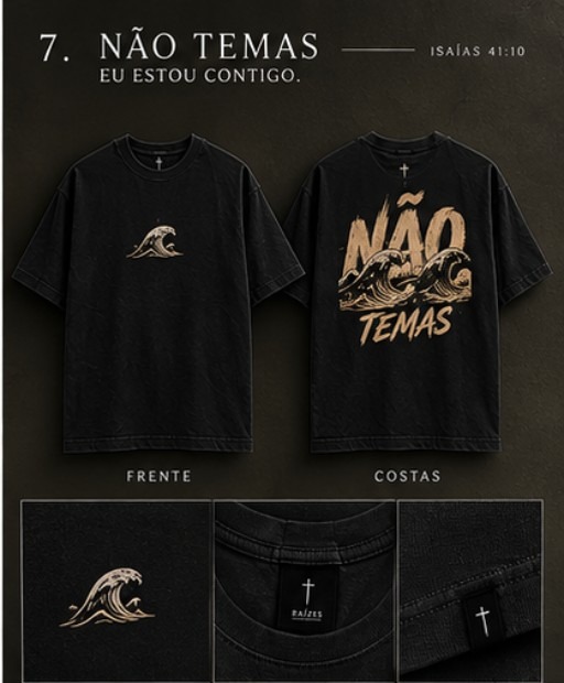 Camisa Não Temas